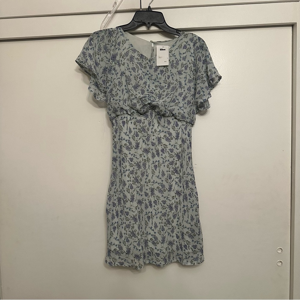 Lush Blue‎ Floral Mini Dress sz medium